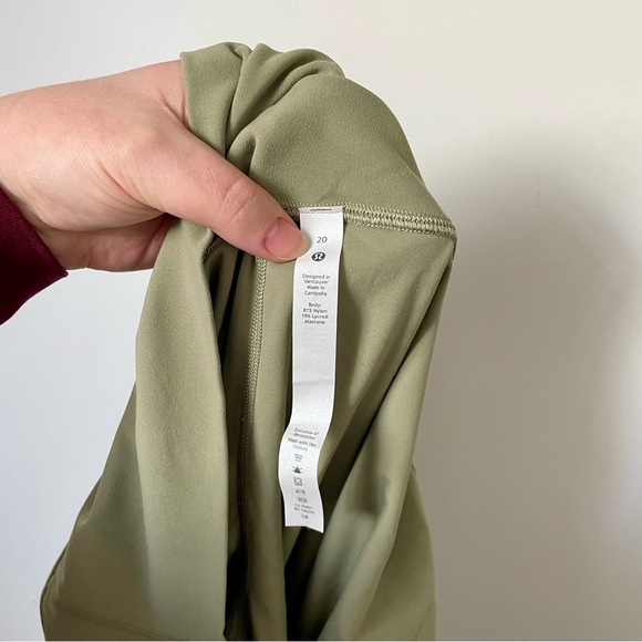 Lululemon Align Pant 25" Rosemary Green Size 20 - Picture 10 of 11